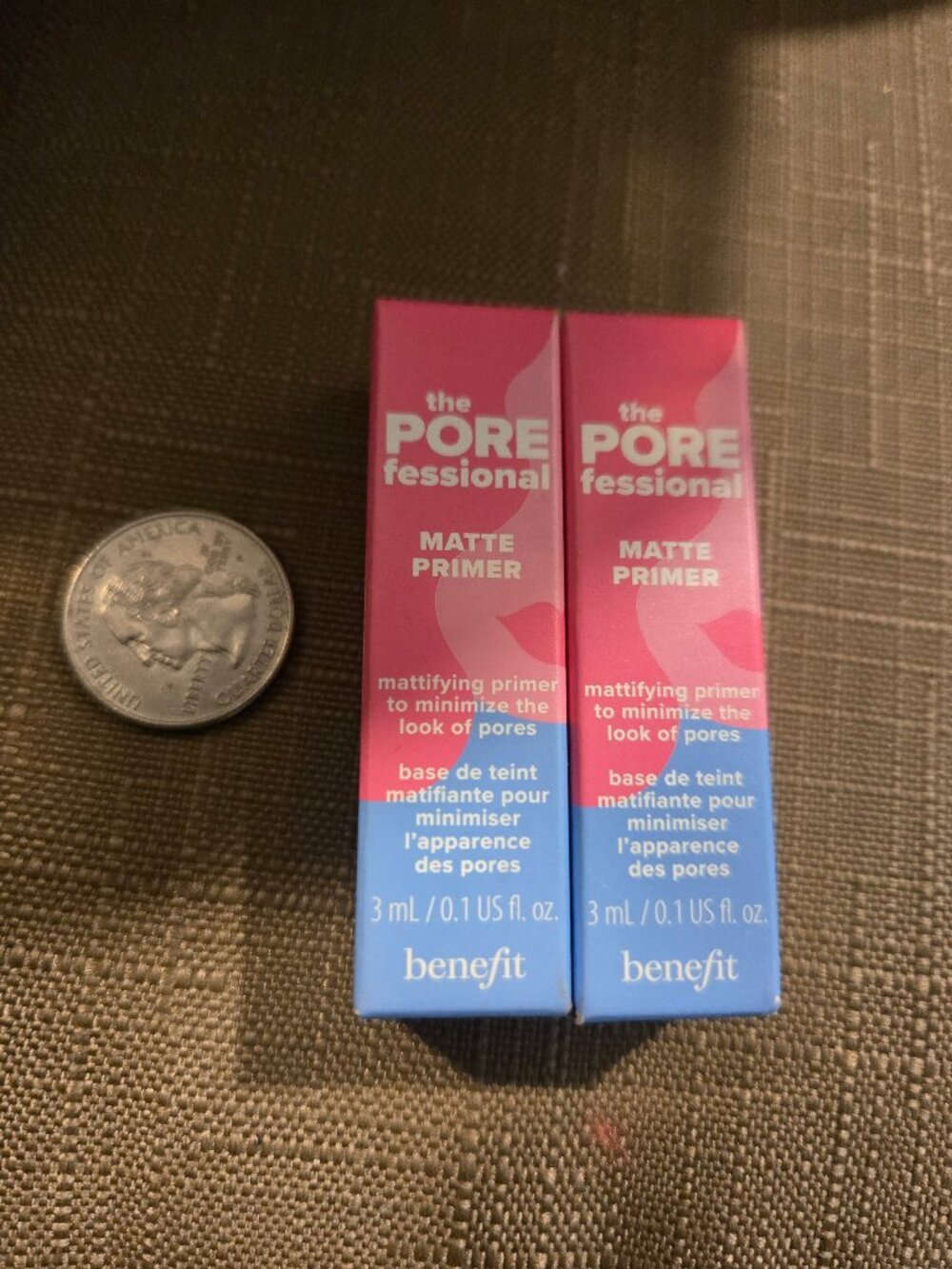 2X Benefit The POREfessional Matte Primer 3ML lot of 2 .1oz